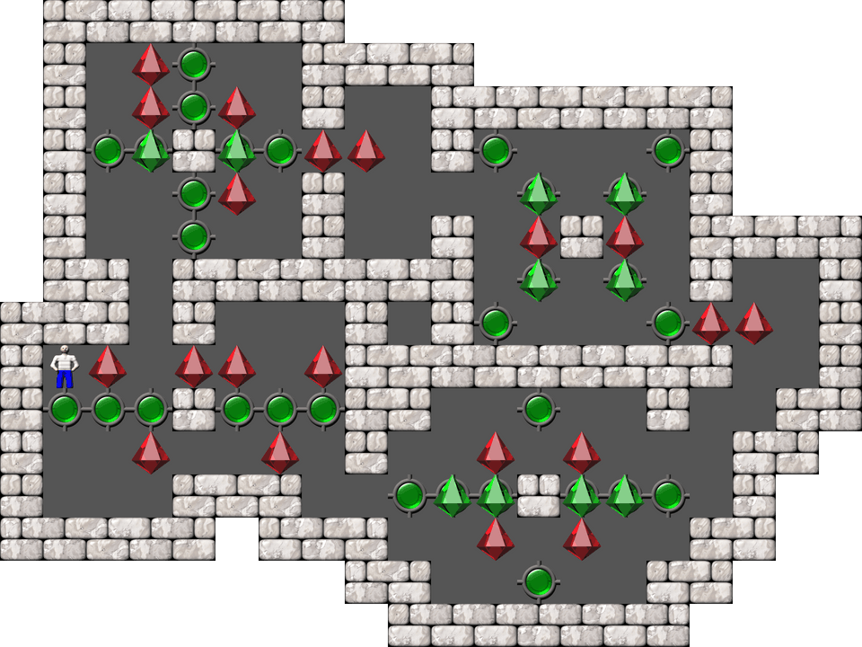 Sokoban Mass Remodel level 1363